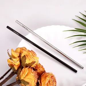 2 Pcs Custom Name Metal Straw Replacement Compatible with Owala Water Bottle 24 oz 32 oz, Reusable Stainless Steel Straws for Drink