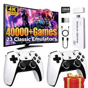 2026 New Video Gamepad Console with 40,000+ Games,ChildhoodClassic Game,4K HDMIOutput, Wireless Joystick&Game Emulator, Arcade Retro Arcade