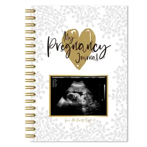 82pages Pregnancy Journal & Memory Book, Memory Keeping - 40 Weekly Trackers + Milestone Tracking Pages, Thoughtful Gift for Expecting New Moms, Trimester Diary, Pregnancy Planner with Weekly Prompts + Ultrasound Pages