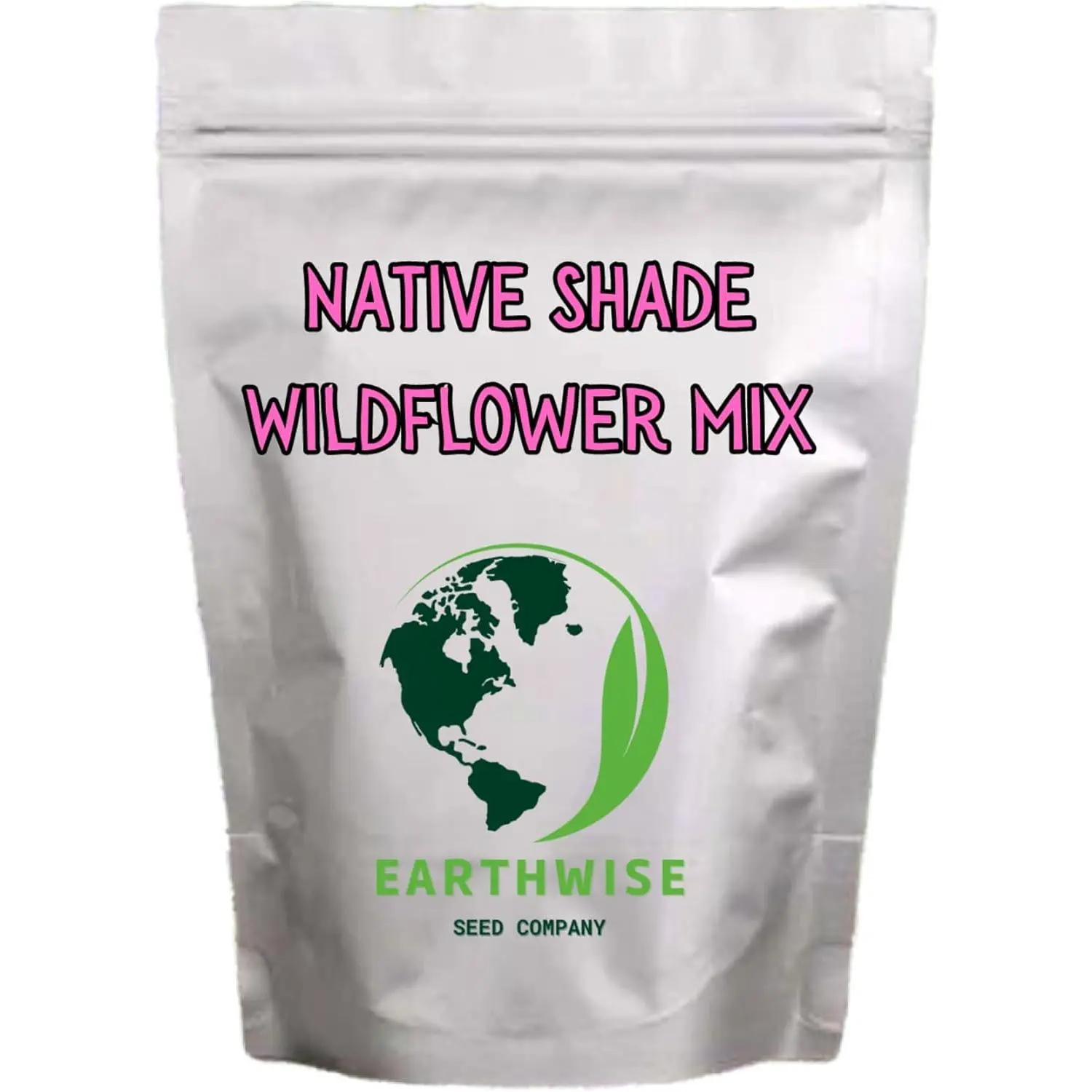 Earthwise Shady Native Wildflower Seed Mix - 1lb, Pollinator-Friendly, Shade-Tolerant, Drought-Tolerant Outdoor Native Plant Flowers with Clover Seeds (Covers 750 sq. ft. for Growing), Outdoor Flowers, Flower Garden, Clover Seeds Flowers