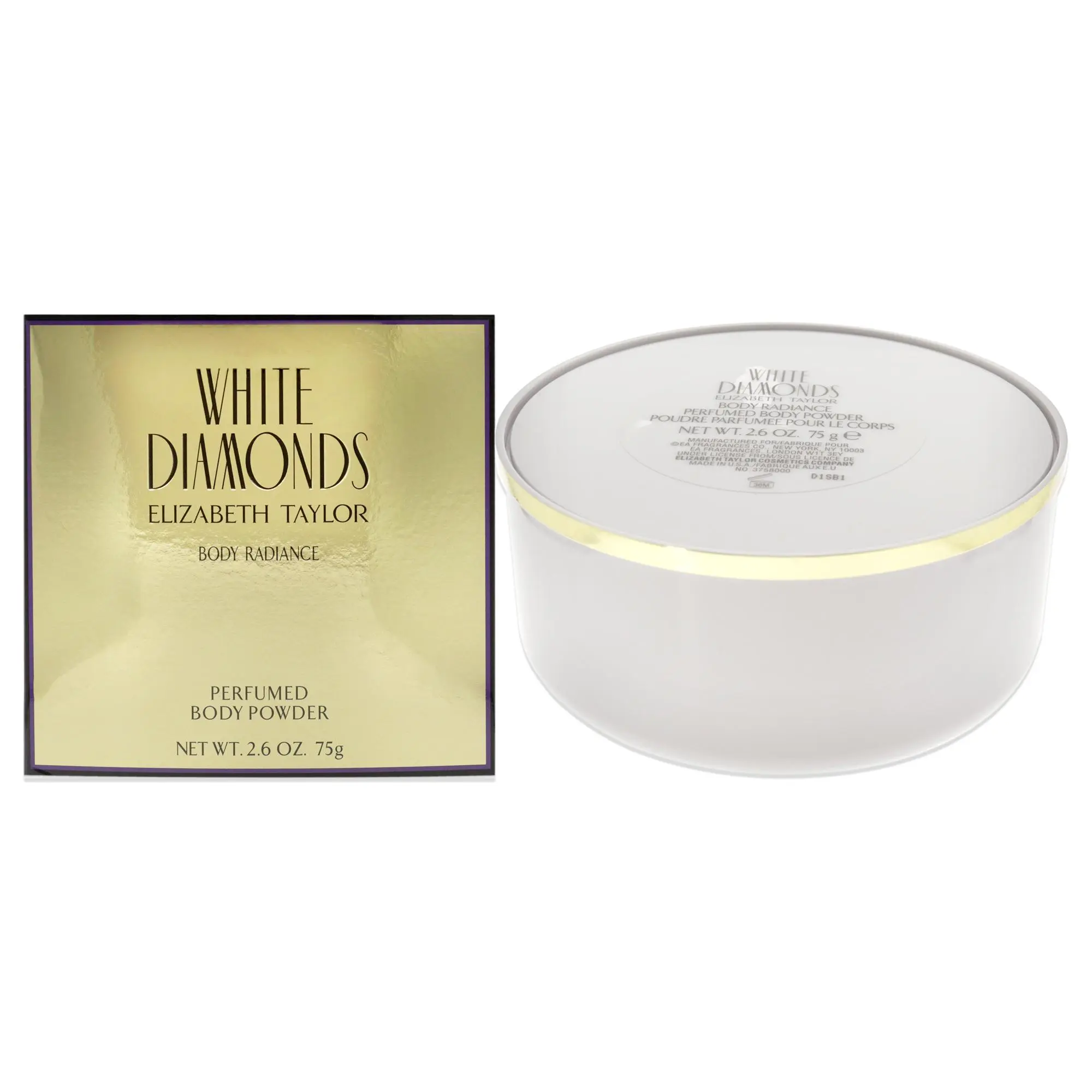 Elizabeth Taylor Women's White Diamonds Fragrant Freshness Luxurious Aroma Perfumed Body Powder - 2.6oz, Beauty & Personal Care Body Care Fragrance