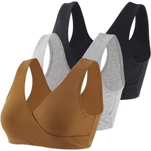 Maternity Nursing Bra Wireless Cotton Breastfeeding Bra for Sleep