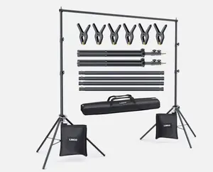Backdrop Stand for Parties Kit 10X7 Ft Adjustable Back Drop Photography Studio with Standard Size