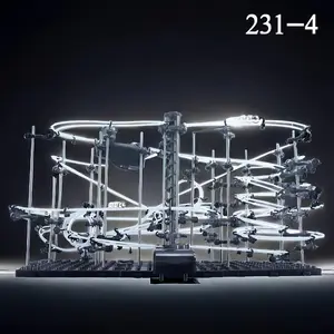 Roller coaster track building toys, pinball track toys; multiple levels available to suit both beginners and advanced players.（231-4）