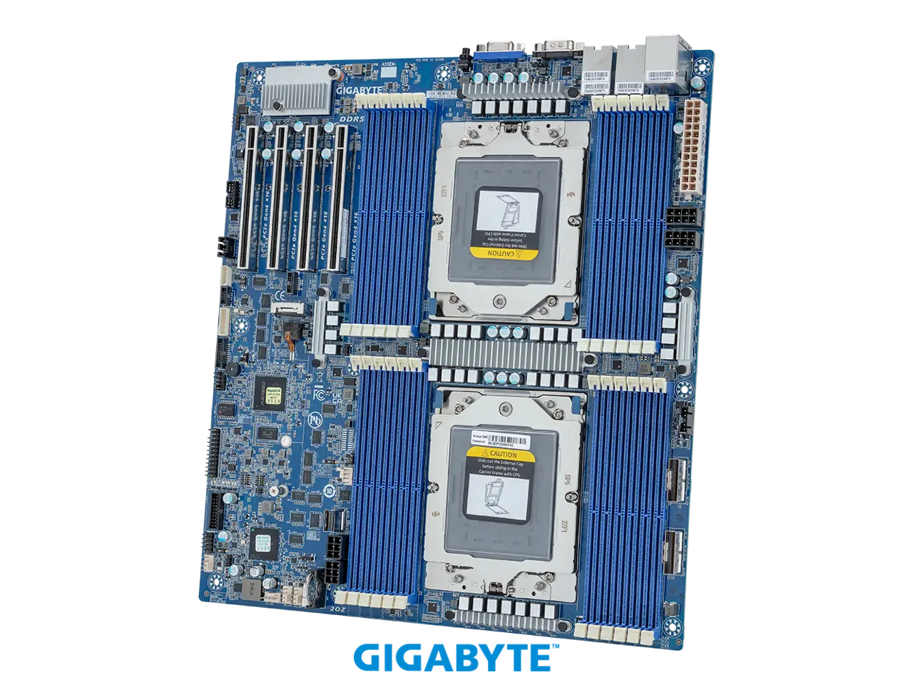GIGABYTE MZ73-LM1 Server Motherboard - AMD EPYC™ 9005/9004 - E-ATX DP PCIe Gen4 cTDP 400W