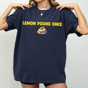 [Sale up to 50%] [Free Ship] Lemon Pound Cake T-Shirt, Funny Dessert Graphic Tee