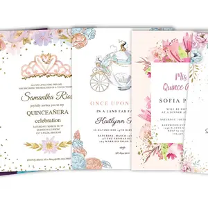 Set of 25- quinceañera , wedding invitation  Perfect for Your Special Day