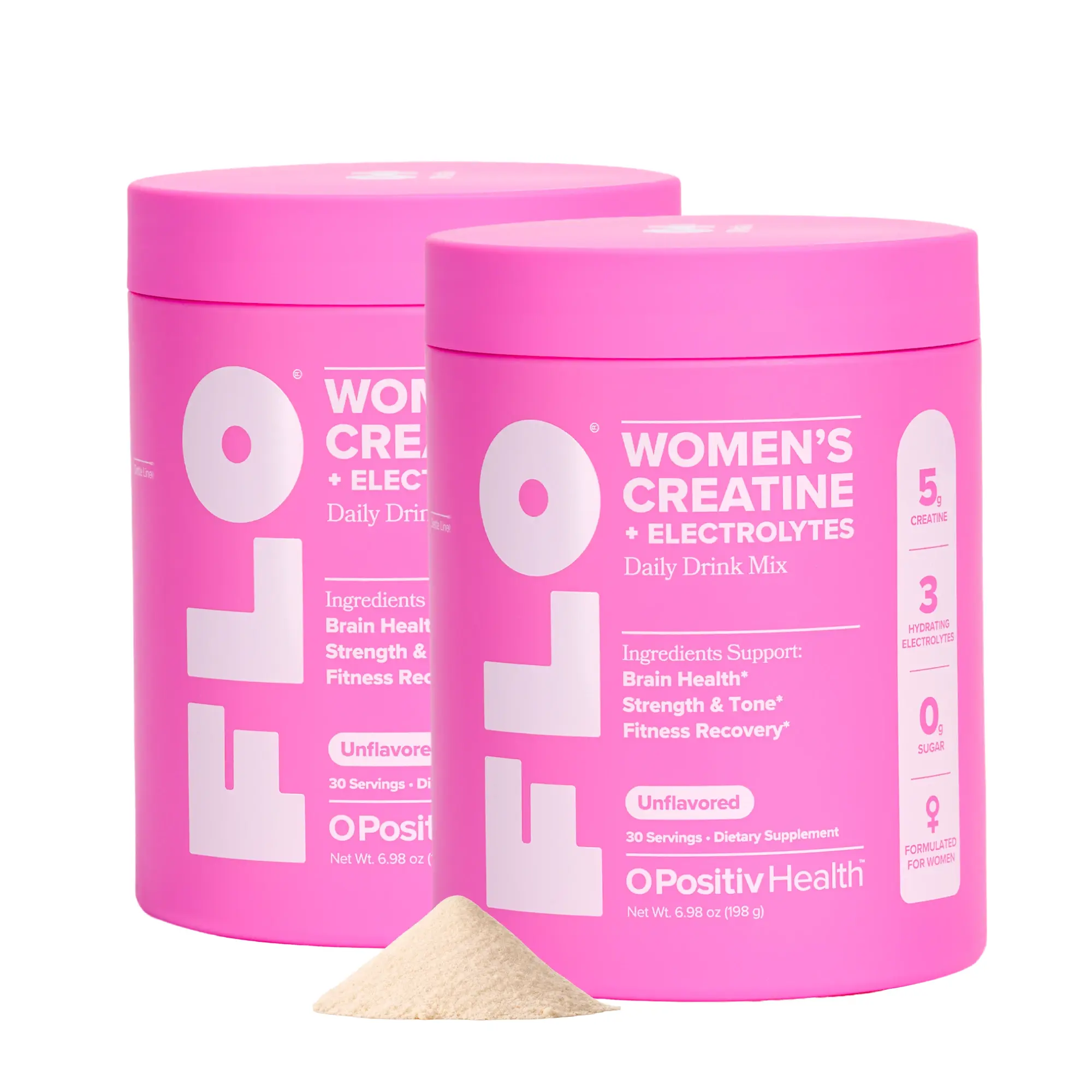 FLO - Women’s Daily Creatine + Electrolytes - 2 Bottle