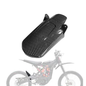 Rear Shock Suspension Fender Mud Guard for Surron Light Bee X S LBX Imitation Carbon Fiber Rear Wheel Cushion Fender Segway X160 X260 Absorbing Mudguards Protector for 79bike falcon pro gt Dirt Bike Parts