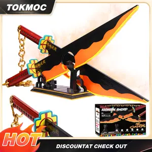TOKMOC DemonS Building Block Set with Stand,Handmade Cosplay Anime Toy,Collecting Building and Gifting Model for Anime fans,Home Decoration,For aged 12 and above,Stress relief toy
