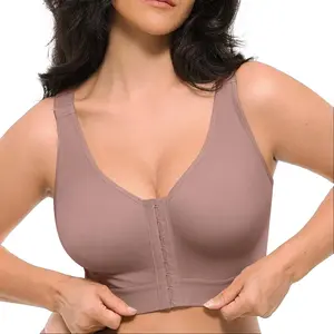 Shapellx Shapewear with bra Bare Essentials AirSlim Unlined Wireless Back Support Bra