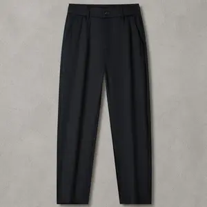 Men’s slim-fit stretch chino pants for comfortable business casual wear