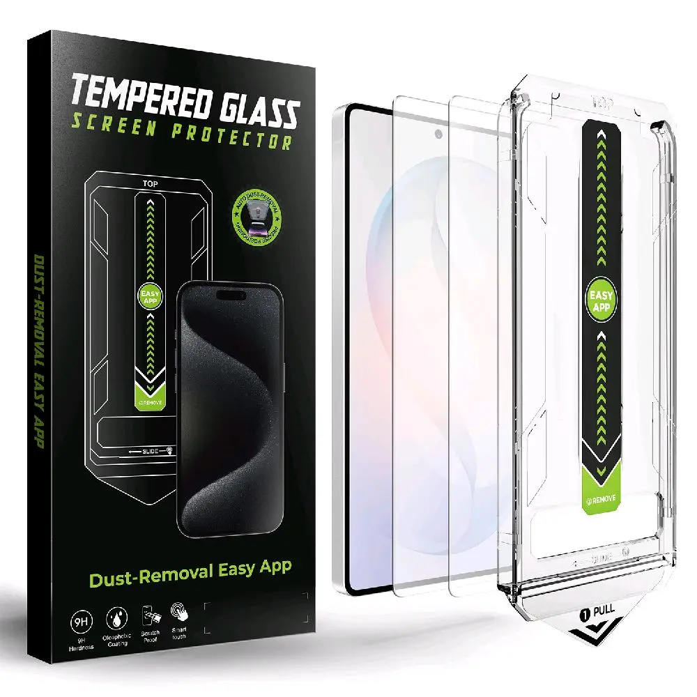 3 Packs For Samsung S25 Ultra Tempered Glass Screen Protector with Dust-Removal Easy App - 9H Hardness, Easy Install, Anti-Scratch