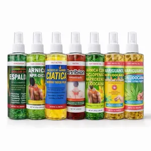 (Combo Pack) 8oz Large Aceite con Arnica , Mariguanol oil , Artribion oil , Dolor Espalda oil , Ciatica oil Dolores Agudos Musculares, Pain Relief, Moisturizing, No Additives or Artificial Ingredients Oil Body Care