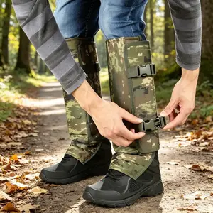 Unisex Snake Proof Leg Gaiters, Adjustable Abrasion Resistant Hunting Gaiters, Ripstop Durable Fabric Outdoor Leg Protection Gear for Hiking, Climbing, Trail Walking & Jungle Working