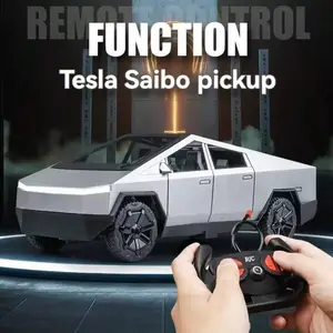 Cybertruck Remote Control Toy Car, Remote Controlled Car, 2.4GHz RC Vehicle, Long Battery Life, Light Effects, Gift for Kids 3-7 Years, Random Controller Included