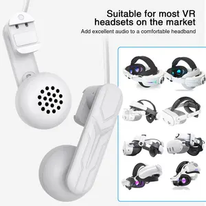 MtomatoVR Magnetic VR Headphones for Meta Quest 2/3/3S - Detachable Over-Ear Headset with Immersive 3D Sound & Easy Snap-On Design Smartphone Wearable