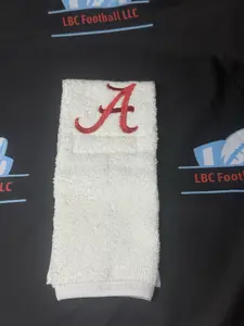Alabama Crimson Tide White Football College Game Towel Football Cotton New