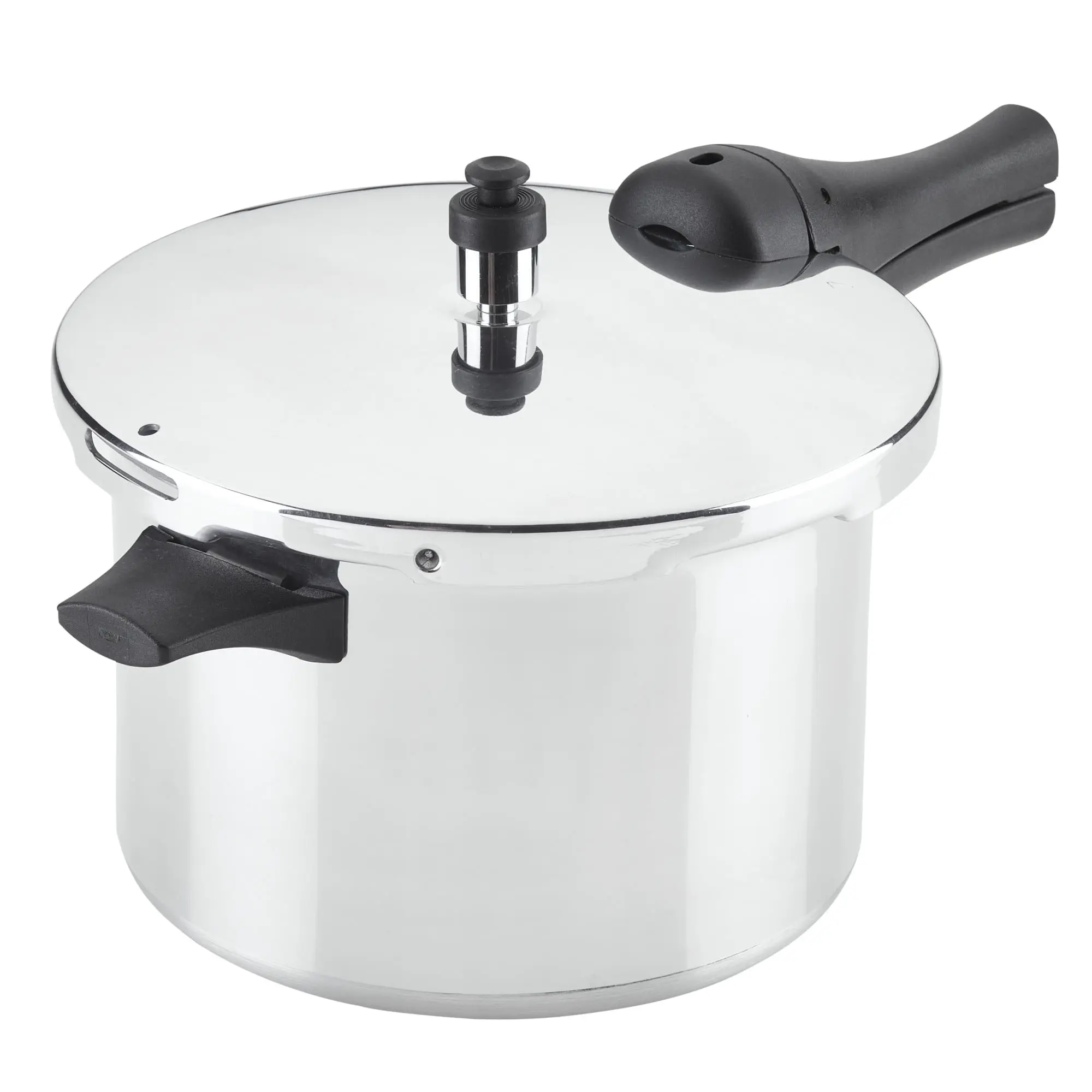 Farberware Pressure Cooker 6 Quart Aluminum Stovetop Pressure Cooker, Induction Compatible, Metal Utensil Safe, Silver