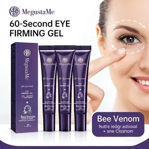 MegustaMe Revitalizing Eye Gel 60-Second Firming with Bee Venom & Hyaluronic Acid 10ml Lightweight Fast-Absorbing Travel-Friendly Tube
