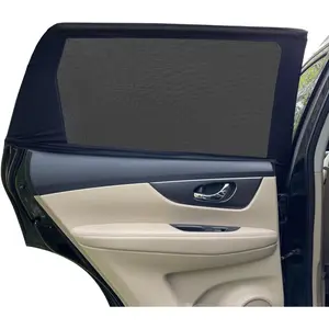 Car Window Shades for Baby - 2 Pack Sun Shade Blocker, Breathable Mesh Rear Side Window Shade Sunshade for SUV, UV Protection for Baby Family Pet, Mosquito