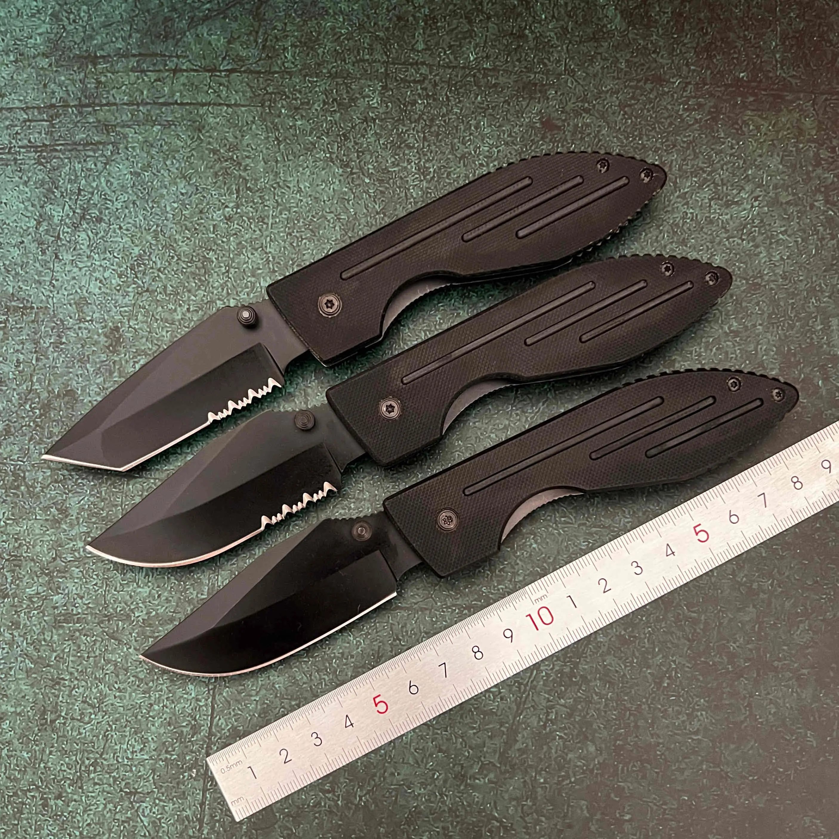 Old high-quality folding G10 handle outdoor EDC survival, hiking, camping, wilderness survival tool practical