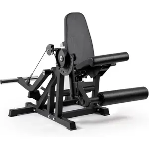 Leg Extension and Curl Machine V4.0, 1100lbs Capacity Adjustable Seated Leg Extension, Lying Leg Curl Bench, Cable Operated 2" Plate Loadable Lower Body Exercise Equipment for Home Gym