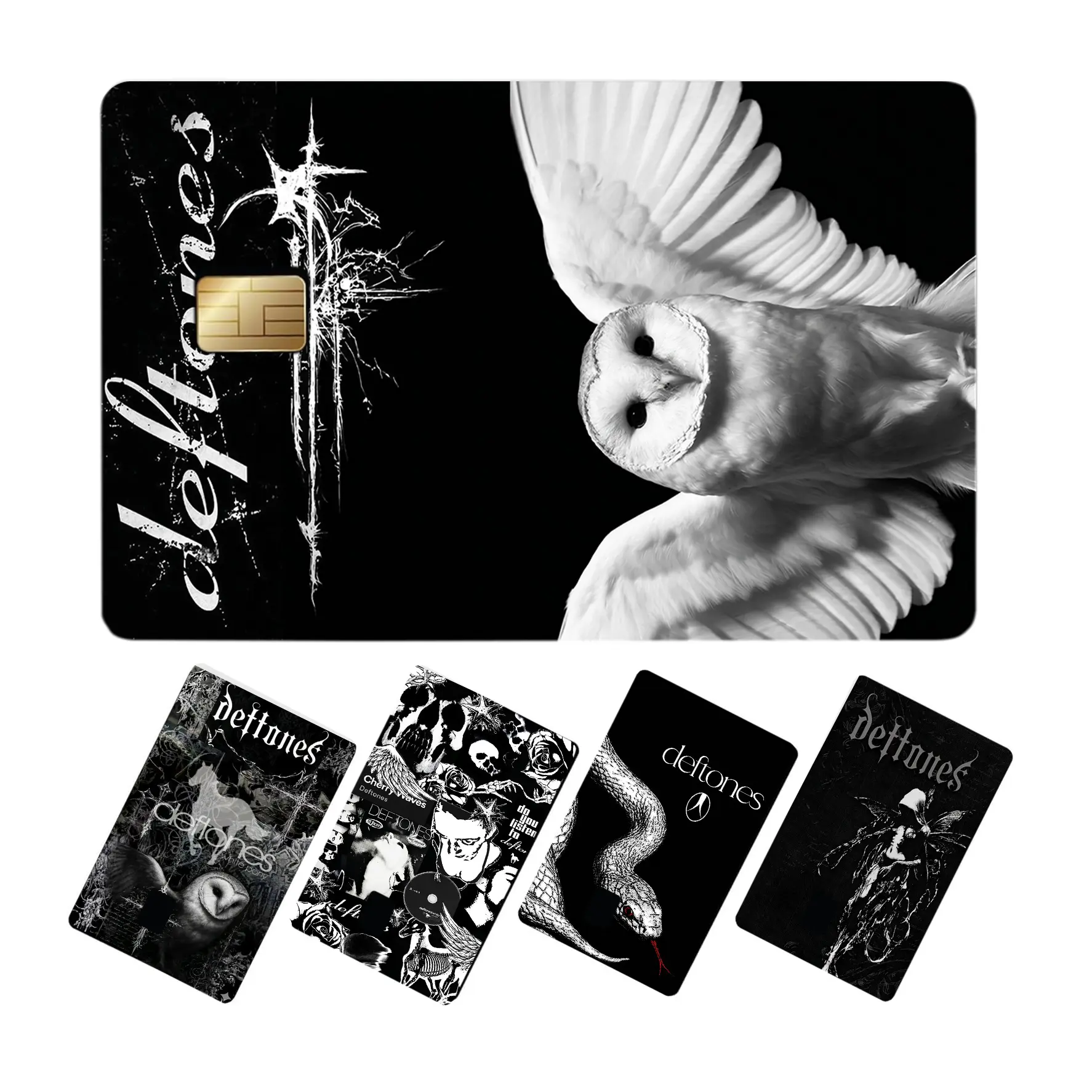 Deftones Card Skin Diamond Eyes Owl Album Art | Premium Matte Vinyl Decal for Debit Credit Cards | Rock Music Fan Gift