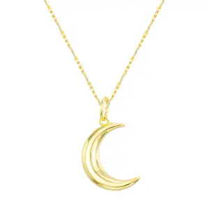 EVRY JEWELS Gold or Silver Plated Women's Lunar Necklace