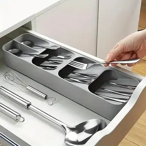 Kitchen Utensil Storage Holder, Multifunctional Cutlery Storage Box, Cutlery Spoons Divider Storage Box, Kitchen Accessories, Cutlery Organizer Tray
