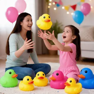 5.9 Inch Giant Squishy Duck Squeeze Toy, Soft Stretchable Decompression Duck Toy, Anxiety Relief Fidget Toy for Kids & Adults, Ideal for Parent-Child Interactive Parties, Bath & Pool Play