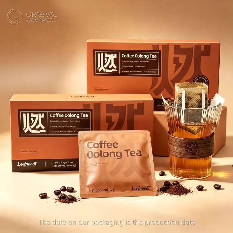 Wloss Tea BOGO Oolong Tea With Coffee 2 Cartons (1 Carton 70g 5g × 14 packs)x2 With Free Coffee Cup  Rich Complex Flavor Profile Premium Ingredients