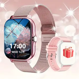 Smart Watch with Bluetooth-compatible Calling, Multi-Sport Modes, Message Alerts, Custom Wallpaper, Compatible with iPhone & Android, Smartwatch for Fitness