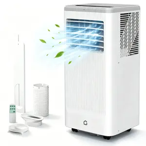 Garvee 8000 BTU Portable Air Conditioner, 3‑in‑1 Cooling Dehumidifier & Fan, LED Display, 24H Timer, Remote Control & Window Kit, Cools Up to 450 Sq.Ft, Compact AC for Home & Office