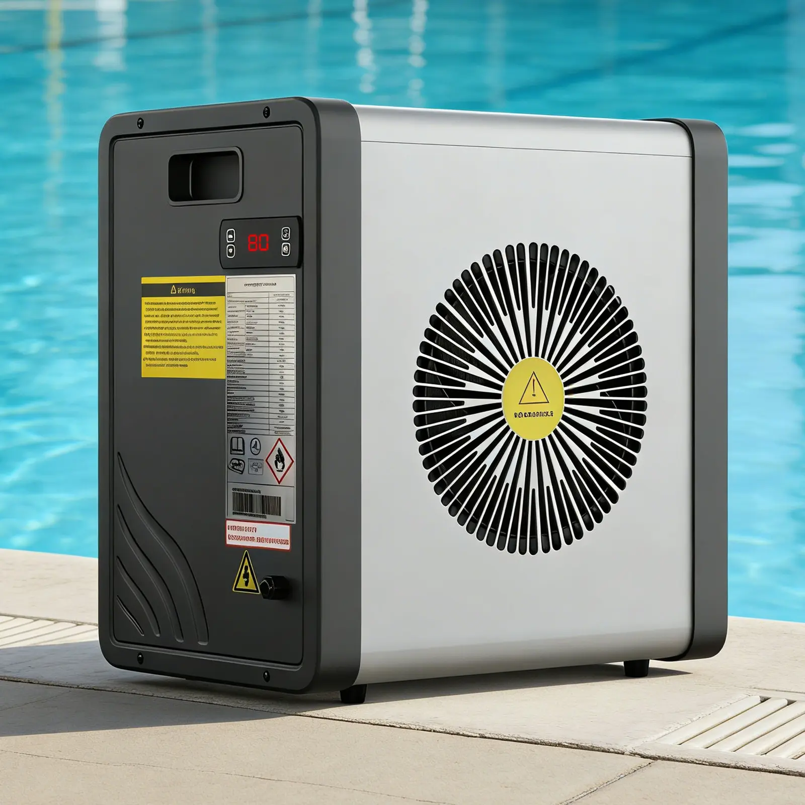 ABORON Electric Pool Heat Pump, 17060BTU Pool Heater for Above Ground and Inground Pool,Heating and Cooling Pool Heater Pools Up to 5000 Gallons sohochic