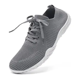 Women's Minimalist Barefoot Sneakers with Tennis Lacing Zero Drop Design for Gym Running Trail Workout Comfortable Stylish Lightweight Athletic Shoes
