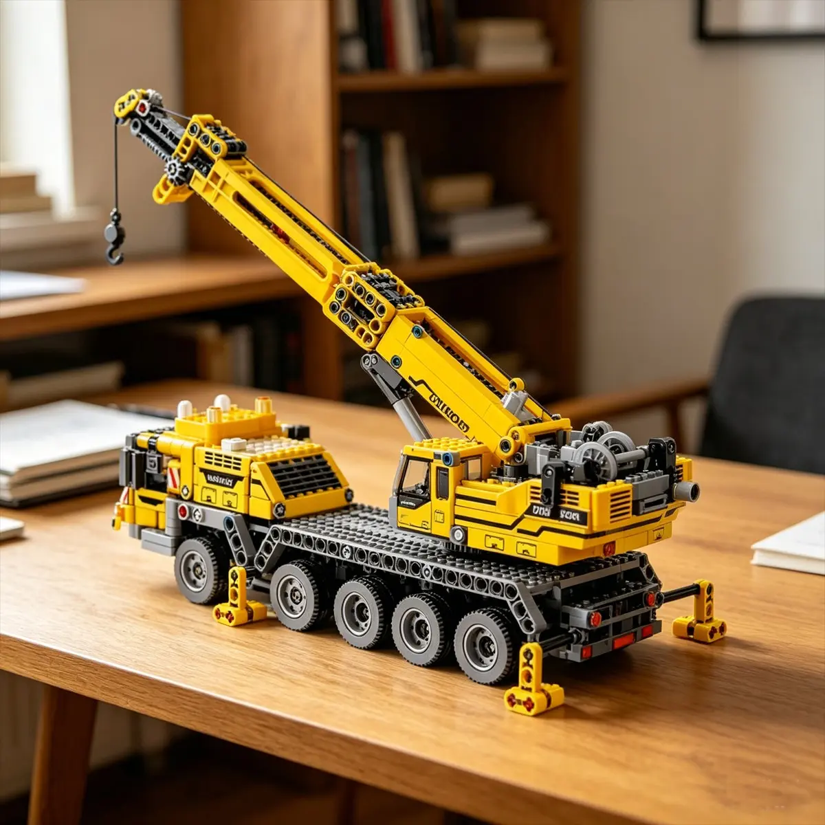 1008pcs City Series Engineering Crane Construction Building Blocks Set, Building Block Sets, Perfect Gift for Birthdays, Thanksgiving, Easter, Christmas