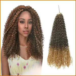 WigFinds Co. Ocean Wave Crochet Synthetic Hair Extensions Long Water Wave Crochet Braids Hair for Women