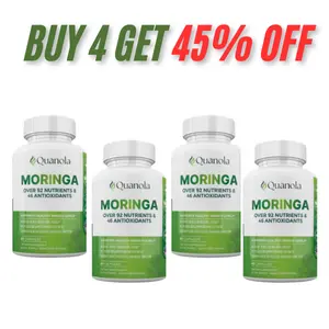 BUY 4 GET 45% OFF - Quanola Moringa Powder Capsules 4 Months Supply