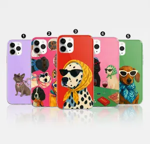 Funny Dog Phone Case, Dog Meme Dog lover Dog vintage Art Cover For iPhone Series X-17 ProMax