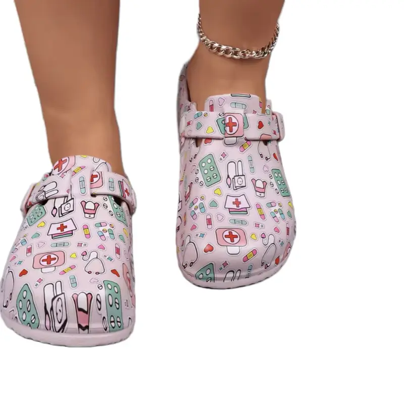 Pink Medical Clogs - Comfortable Footwear for Healthcare Professionals, Ideal for Daily Use, Durable and Stylish Shoe Women