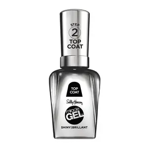 Sally Hansen Miracle Gel Nail Polish Top Coat, Salon Quality Gel-Like Finish, No UV Light Needed