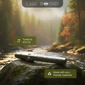 IAMSOUND D5 Pocket TRIPLE Drone Flute 432 Hz - Compact High-Pitched Portable Recycled Plastic Flute for Jams & Hikes