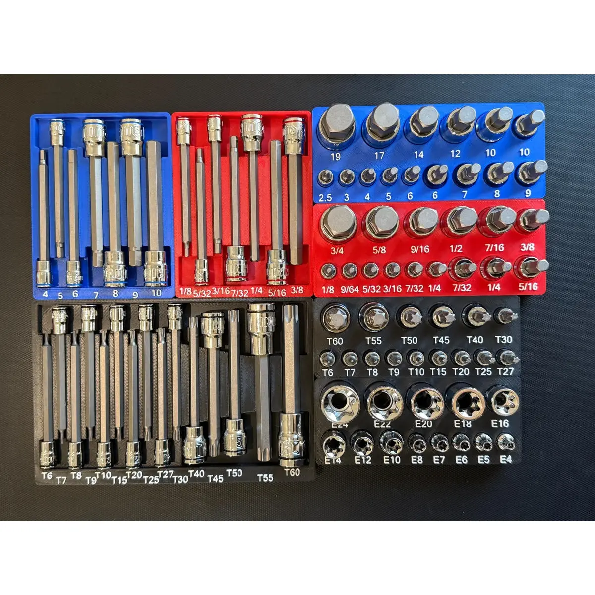 Harbor Freight Quinn Master Bit Socket Set Organizer – 7-Bin System With Magnet Slots