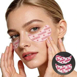 12 Pairs Knitted Fabric Hydrogel Eye Patches, Hydrating & Moisturizing Gel Eye Masks, Skin-Friendly Under-Eye Patches for Daily Skincare