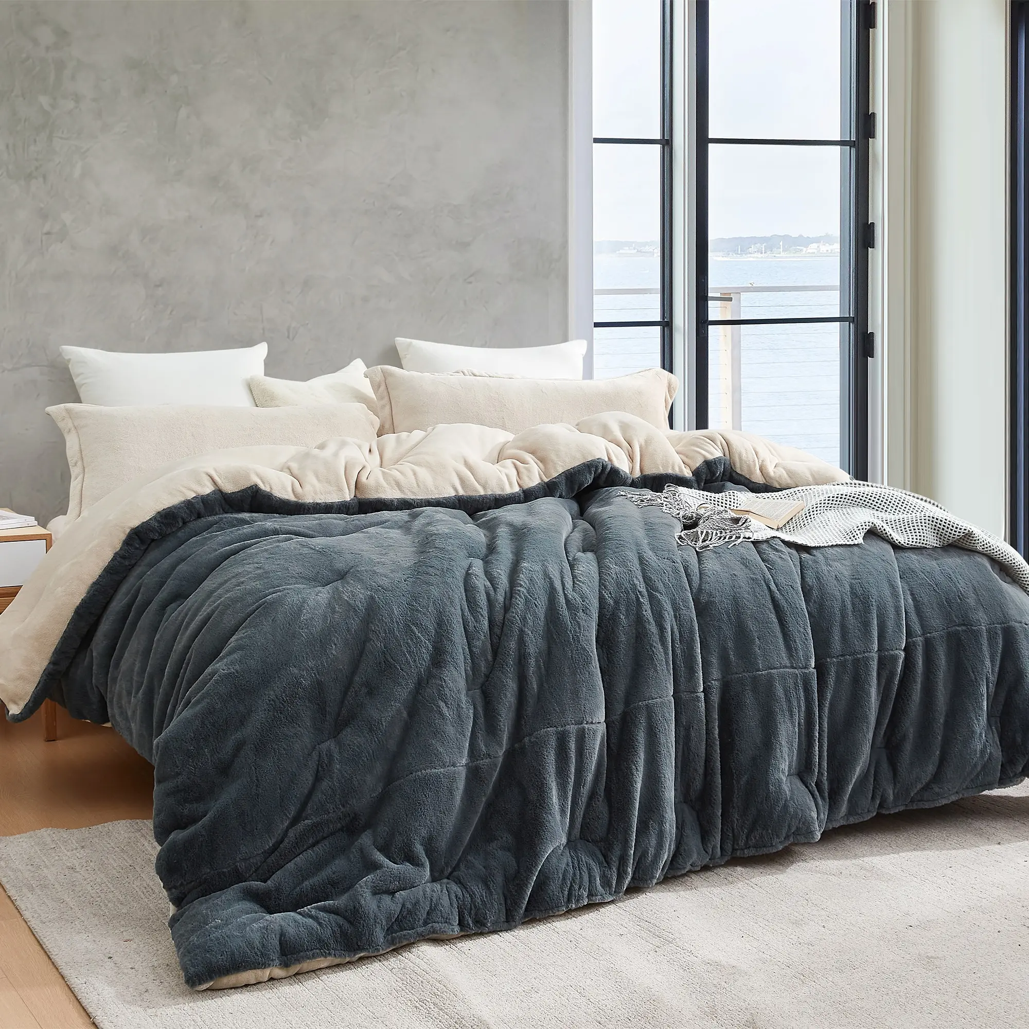 Plumpy Pudgy Portly Chunky Bunny - Coma Inducer Oversized Comforter - Poppy Seed Birch