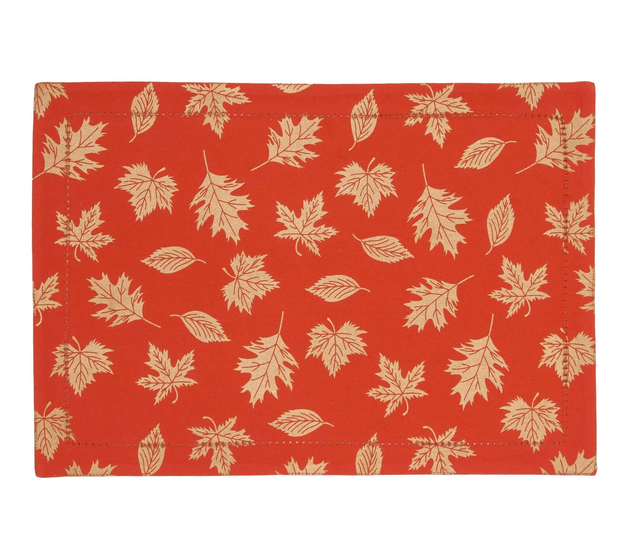 Lux Autumnal Le af Fall Harvest Placemat Set o f 6  by Valerie