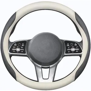 Steering Wheel, Comfortable, Non-Slip and Stylish, for Mercedes Benz Steering Wheel (White and Black)