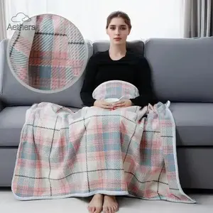 Wearable Polar Fleece Shawl Blanket with Button Closure, Sleeveless Plush Fuzzy Warm Cape Wrap, Soft Cozy Lightweight Blanket for Home Office Sofa Bed Travel, All-Season Comfortable Warmth Gift for Women Men Adults