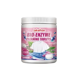 Jakehoe Clothes Stain Removal Effervescent Tablets Bio-Enzyme Explosive Salt Clothes Cleaning Stain Removal Effervescent Tablets